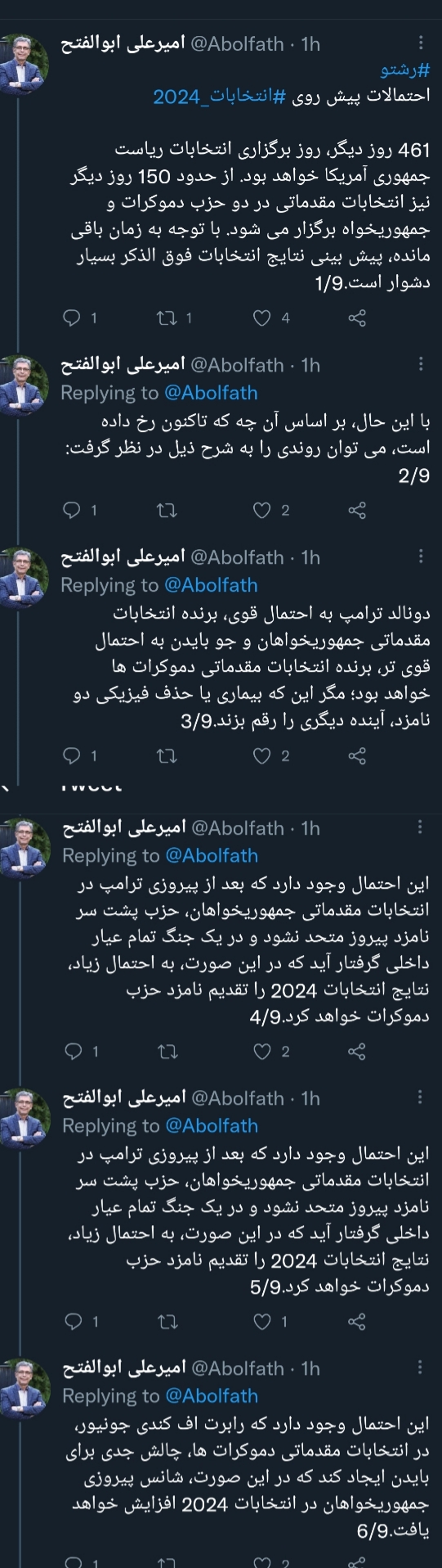 احتمالات پیش روی انتخابات ۲۰۲۴ آمریکا