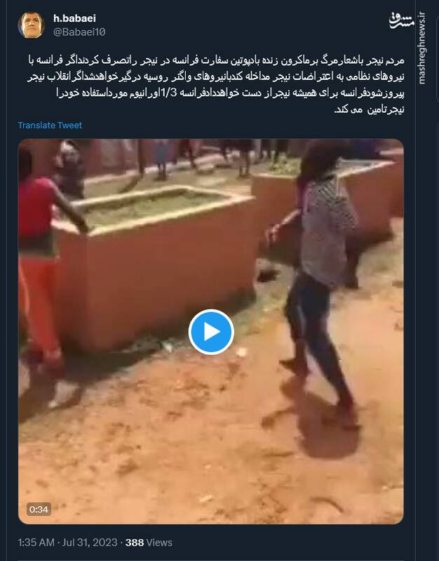 نیجر در تکاپوی انقلابی شدن+ فیلم