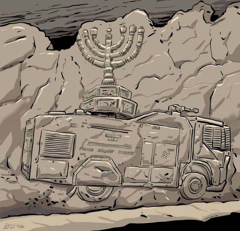 کاریکاتورهایی که این روزها در سررزمینهای اشغالی منتشر میشود + عکس