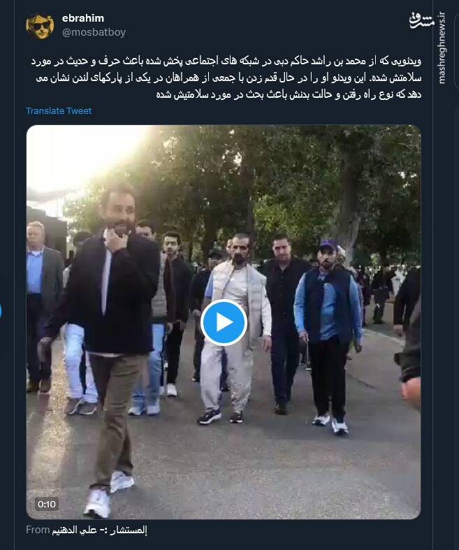 حرف و حدیثها درباره حاکم دبی در فضای مجازی+ فیلم