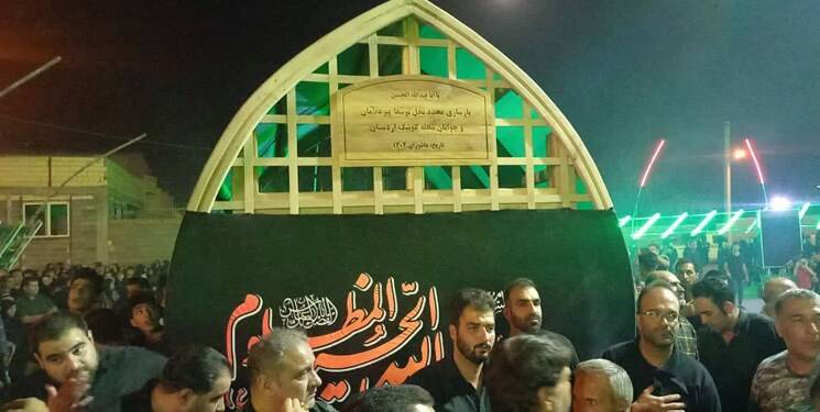 رونمایی از نخل جدید عزاداری امام حسین(ع) +فیلم