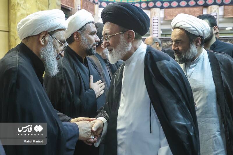 عکس / شخصیت ها در مجلس ترحیم آیتالله رحیمیان