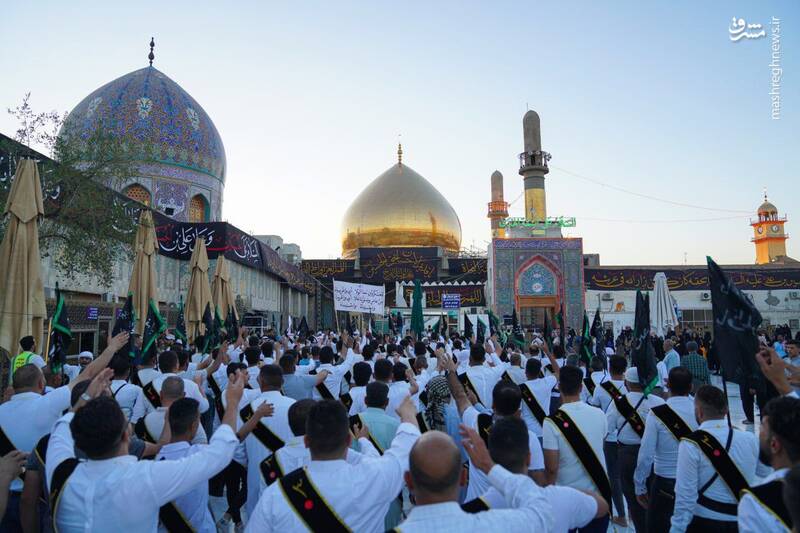 تصاویری از عزاداری موکب بزرگ بنی عامر در عراق