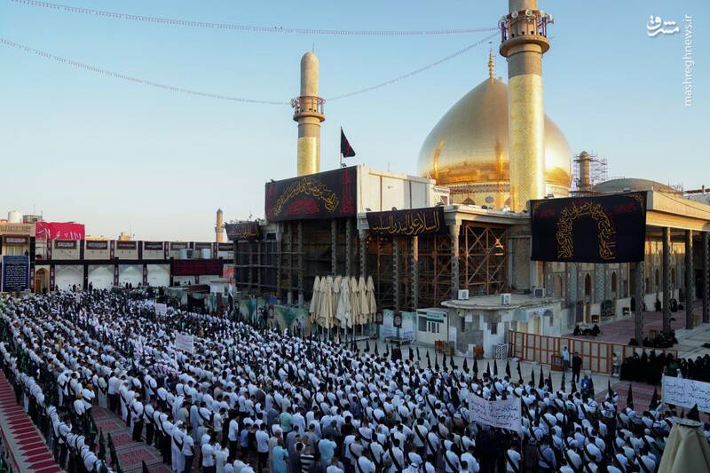 تصاویری از عزاداری موکب بزرگ بنی عامر در عراق