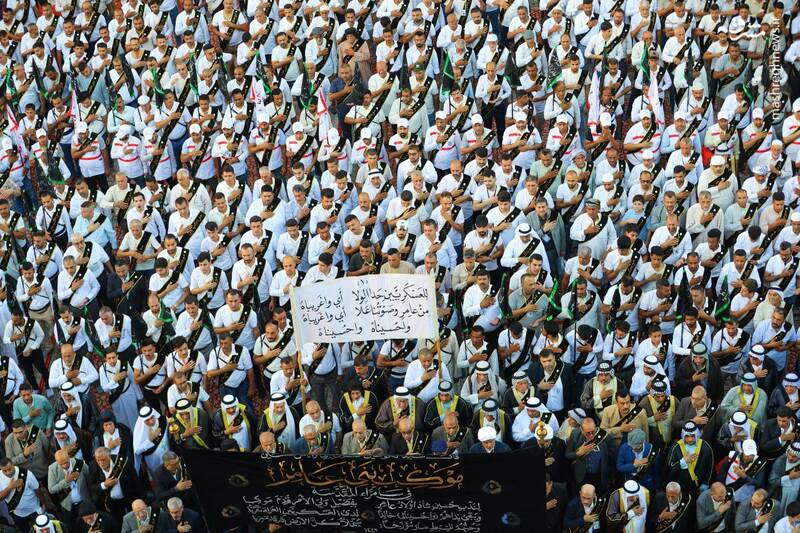 تصاویری از عزاداری موکب بزرگ بنی عامر در عراق