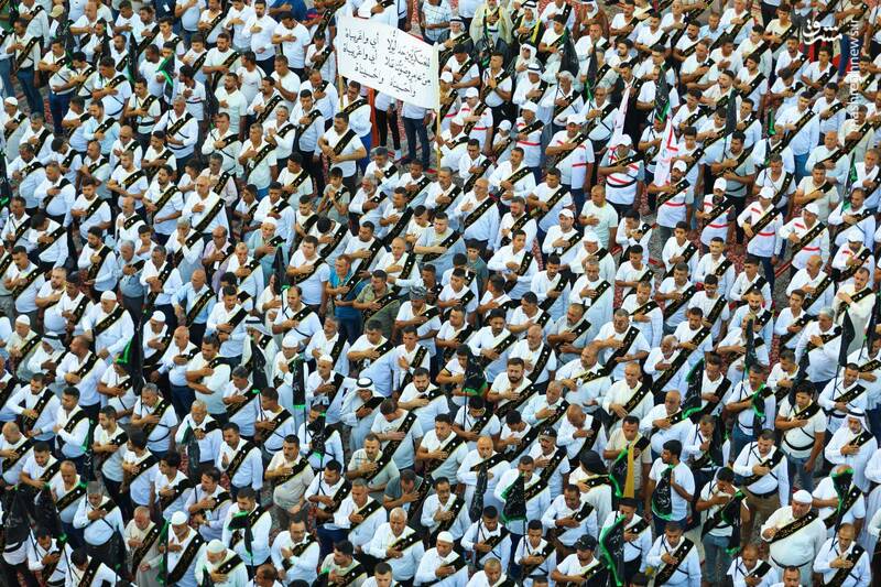 تصاویری از عزاداری موکب بزرگ بنی عامر در عراق