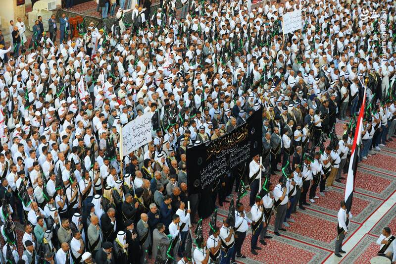 تصاویری از عزاداری موکب بزرگ بنی عامر در عراق