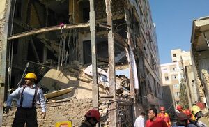 انفجار شدید در یک ساختمان در محله جوانمردقصاب