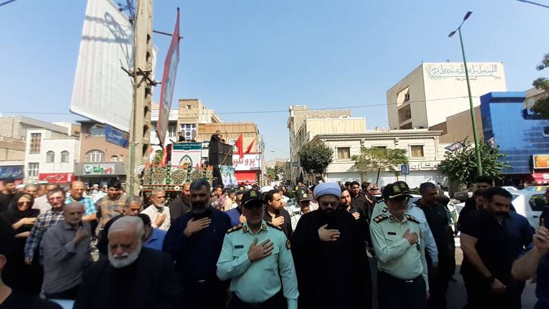 تشییع پیکر مطهر سرهنگ شهید حسین اسماعیلی +فیلم