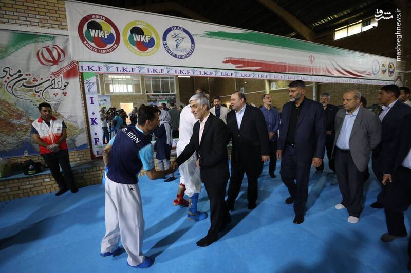 بازدید کیومرث هاشمی از اردوی تیم ملی کاراته +عکس