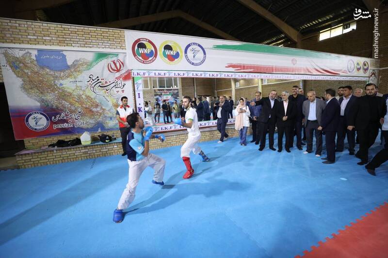 بازدید کیومرث هاشمی از اردوی تیم ملی کاراته +عکس