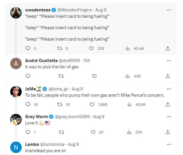 معاون ترامپ بنزین زدن هم بلد نیست! +فیلم