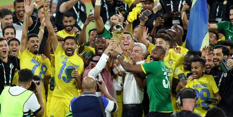 اولین جشن قهرمانی رونالدو در عربستان +عکس و فیلم