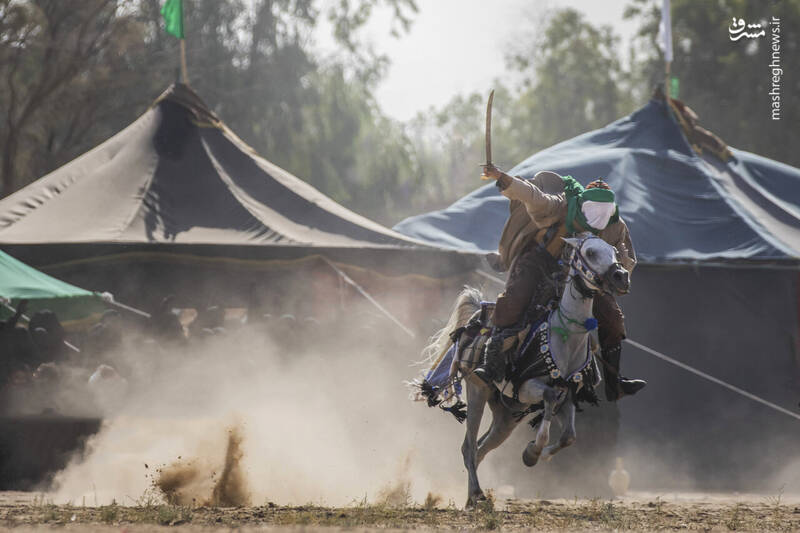 عکس/ تعزیه بزرگ کربلا