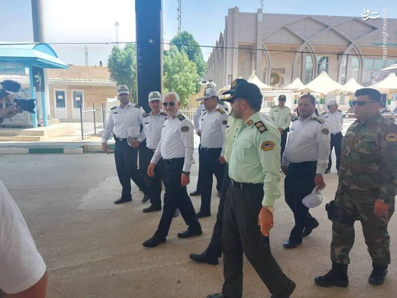 بازدید رئیس پلیس راهور فراجا از مرز مهران + عکس 2