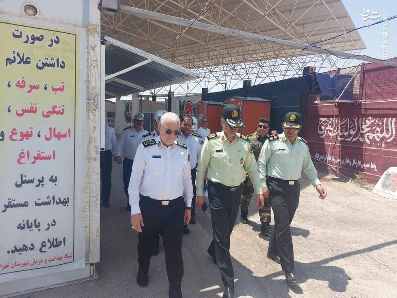 بازدید رئیس پلیس راهور فراجا از مرز مهران + عکس 3