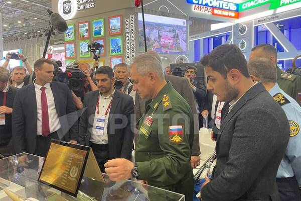 پهپادهای ایرانی در نمایشگاه صنایع دفاعی روسیه-۲۰۲۳ +فیلم