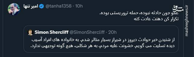 پشت پرده توئیت سفیر انگیس درباره شاهچراغ چیست؟