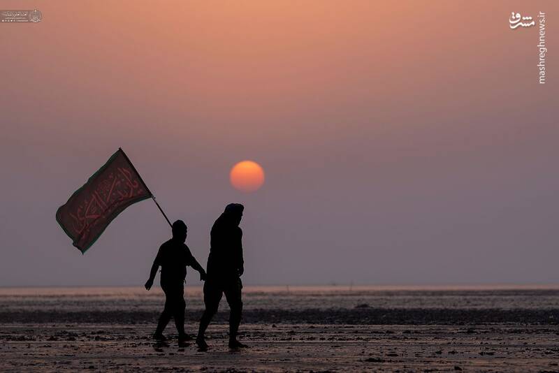 تصاویری از آغاز پیادهروی اربعین از جنوب عراق و ساحل خلیج فارس