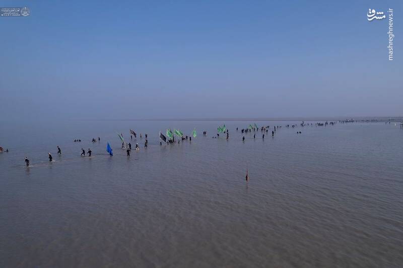 تصاویری از آغاز پیادهروی اربعین از جنوب عراق و ساحل خلیج فارس