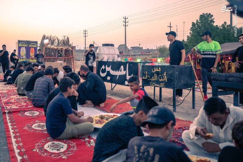 تصاویری از خدمت یک موکب در جنوب بصره 3