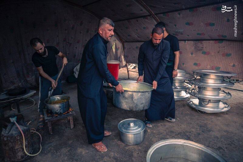 تصاویری از خدمت یک موکب در جنوب بصره 6
