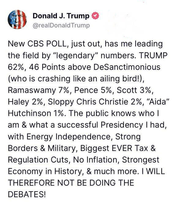 ترامپ در هیچ مناظره درون حزبی شرکت نخواهد کرد!