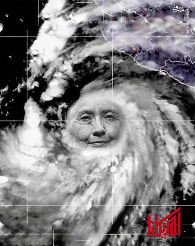 شوخی کاربران فضای مجازی آمریکا با طوفان هیلاری+ تصاویر