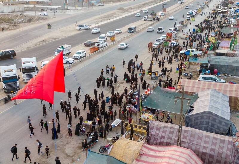 تصاویری زیبا از پیاده روی اربعین در جنوب عراق 4