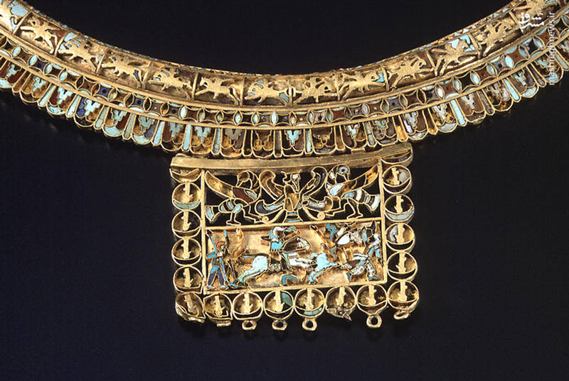 گردنبندی زرین از دوران هخامنشیان در ژاپن+ عکس