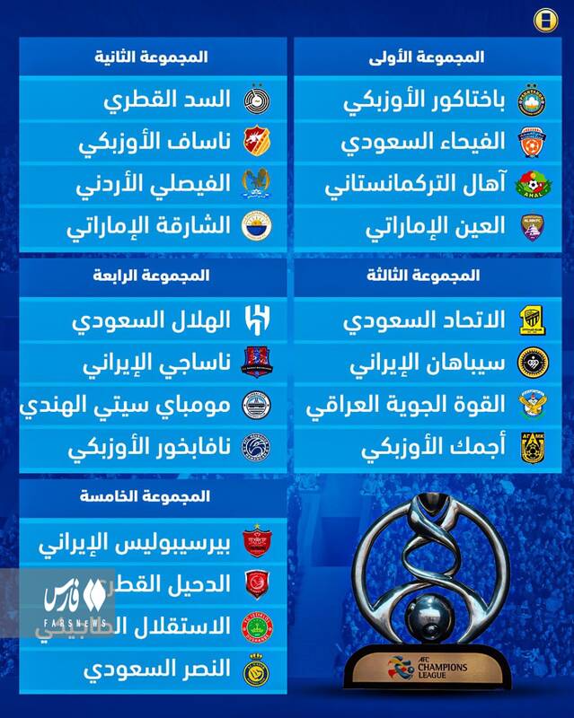 پرسپولیس به رونالدو و استقلال رسید؛ سپاهان به الاتحاد؛ نساجی به الهلال