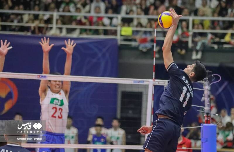 والیبال قهرمانی آسیا| صعود قاطعانه ایران به فینال
