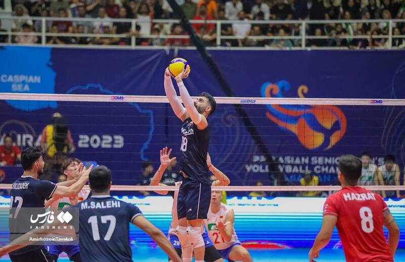 والیبال قهرمانی آسیا| صعود قاطعانه ایران به فینال