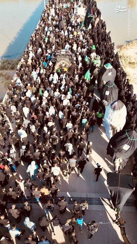 خیابانهای استان واسط عراق مملو از زائران اربعین +عکس