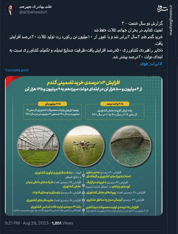 حفظ امنیت غذایی در بحران جهانی غلات