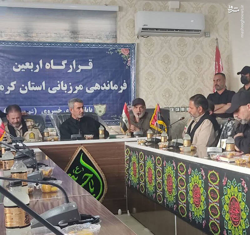 عکس/ حضور رئیس الحشدالشعبی عراق در مرز خسروی