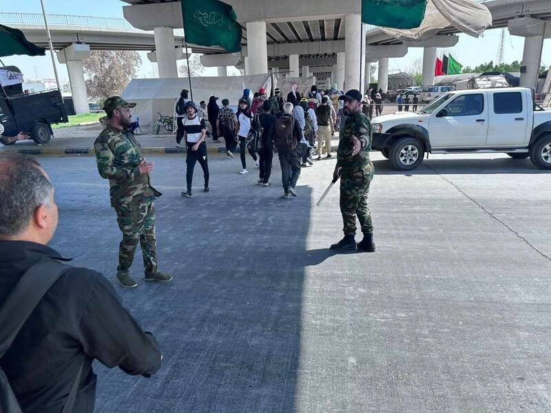 افزایش نیروهای امنیتی الحشد الشعبی در نجف اشرف +عکس