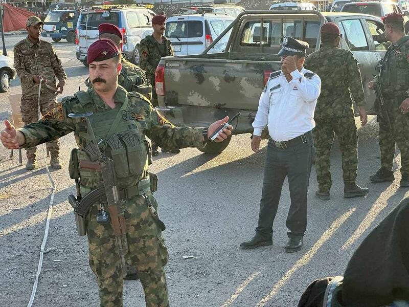 افزایش نیروهای امنیتی الحشد الشعبی در نجف اشرف +عکس