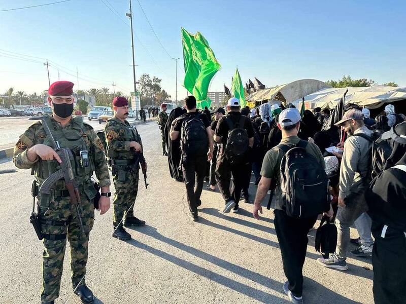 افزایش نیروهای امنیتی الحشد الشعبی در نجف اشرف +عکس