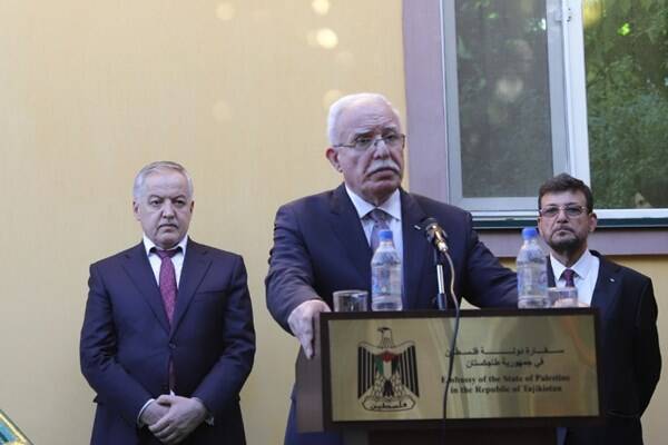 افتتاح رسمی سفارت فلسطین در تاجیکستان+تصاویر