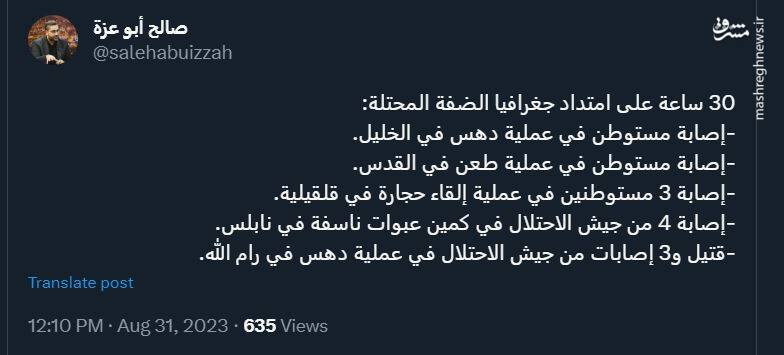 در جغرافیای کرانه باختری چه گذشته است؟