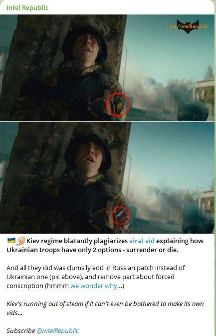 کپیکاری کامل اوکراینیها از عملیات روانی روسها+فیلم و عکس