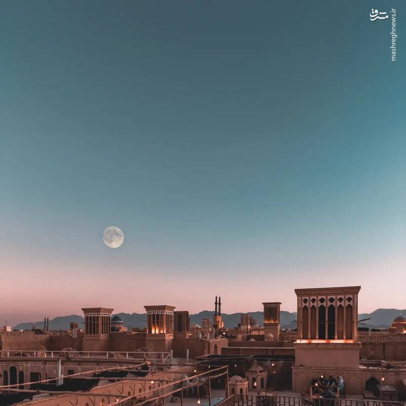 تماشای پهنه یزد از فراز پشت بامها + عکس 2