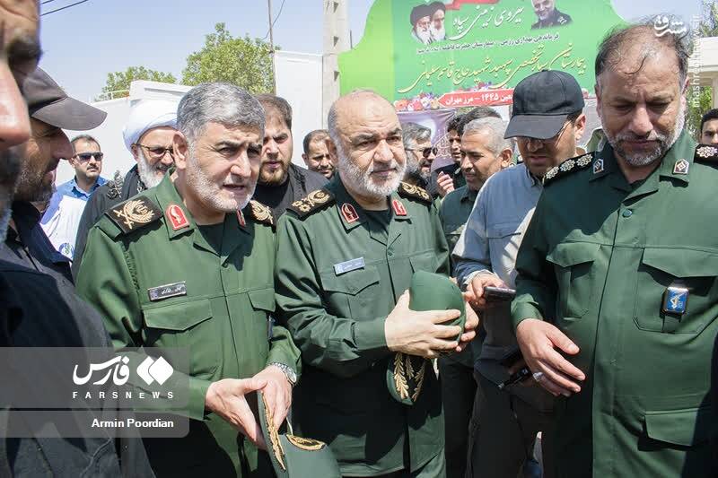 عکس/ بازدید فرمانده کل سپاه از مرز مهران