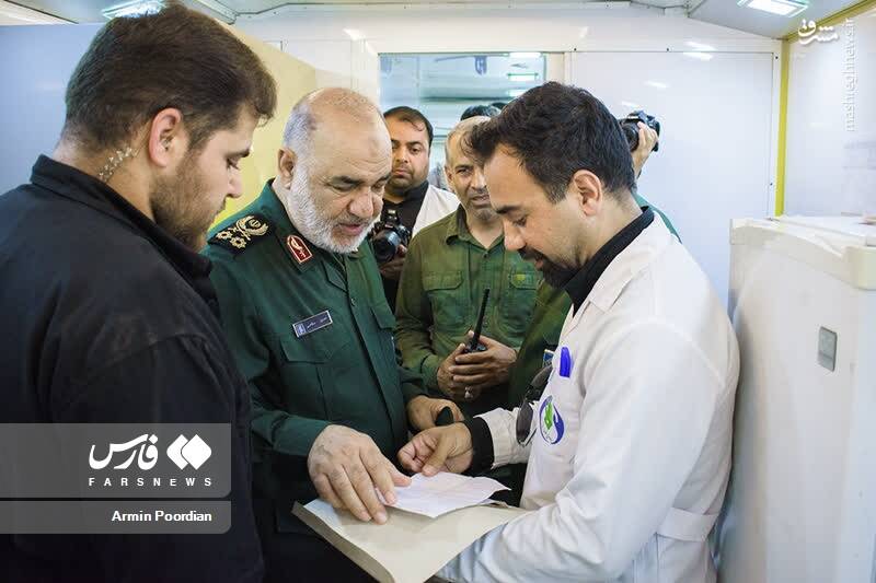 عکس/ بازدید فرمانده کل سپاه از مرز مهران