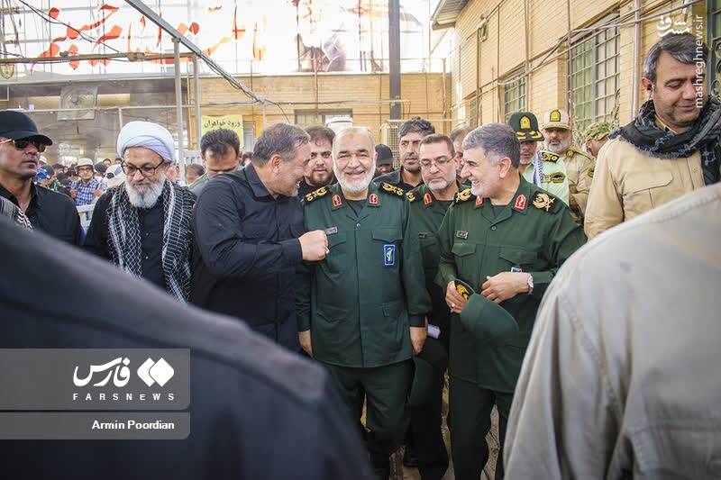 عکس/ بازدید فرمانده کل سپاه از مرز مهران