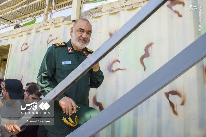 عکس/ بازدید فرمانده کل سپاه از مرز مهران