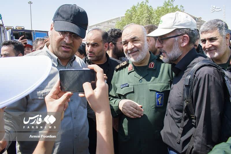 عکس/ بازدید فرمانده کل سپاه از مرز مهران