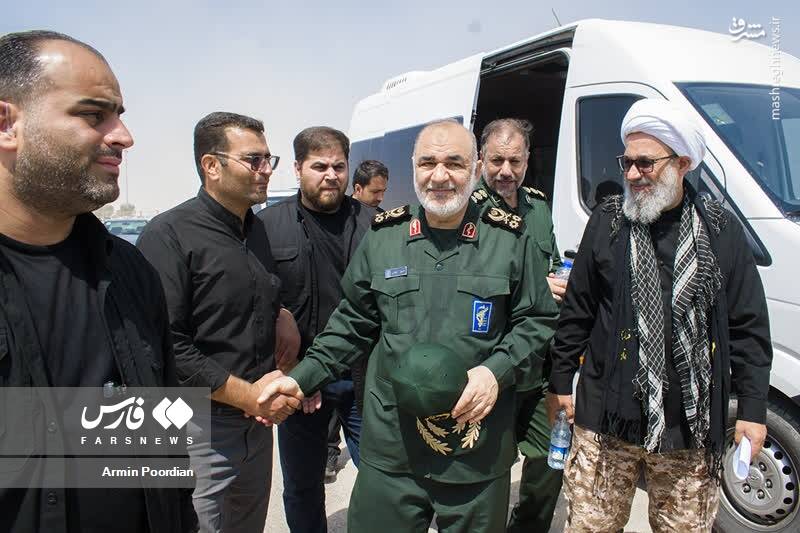 عکس/ بازدید فرمانده کل سپاه از مرز مهران