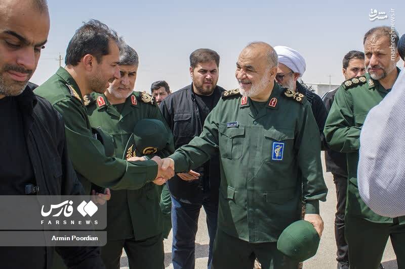 عکس/ بازدید فرمانده کل سپاه از مرز مهران